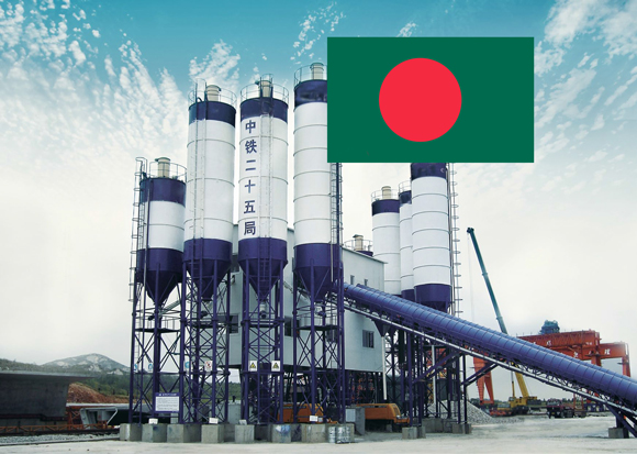 Planta de concreto HZS120 de Camelway para empresa constructora de Bangladesh
